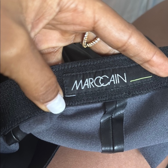 MARC CAIN Black faux Leather Pants size 4 - Picture 10 of 12